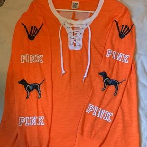 VS Pink Halloween Henley